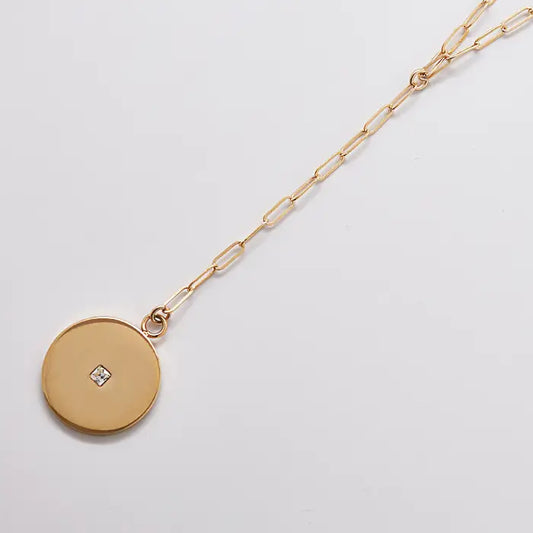 Lariat Coin Necklace