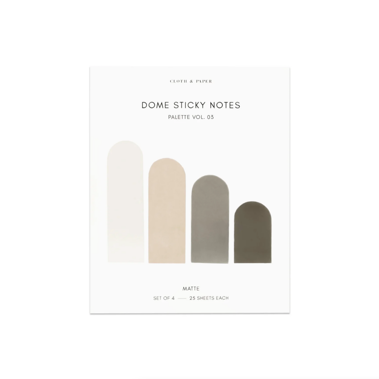 Dome Sticky Notes Set