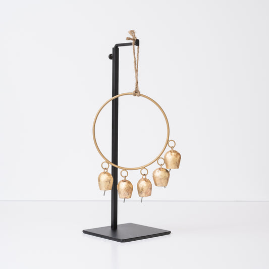 Hoop Wind Chime with Brass Bells