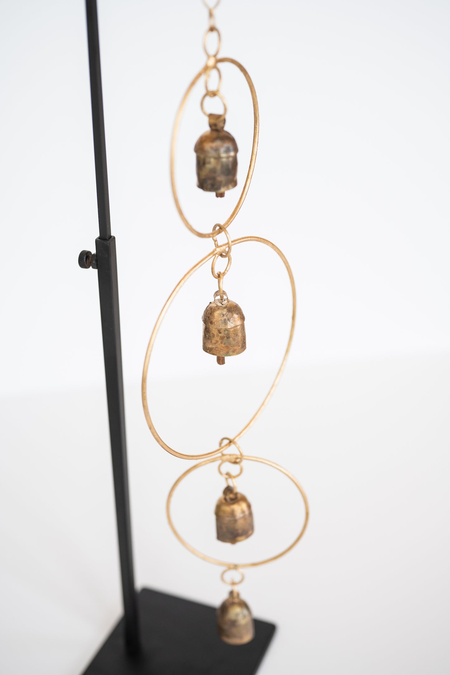 Long Hoop Wind Chime With Copper Bells
