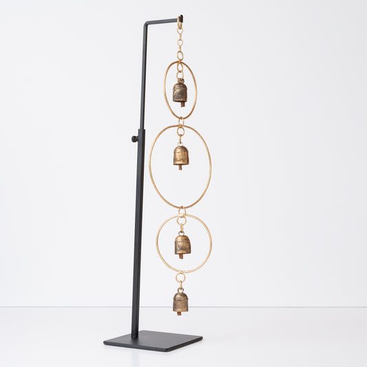Long Hoop Wind Chime With Copper Bells