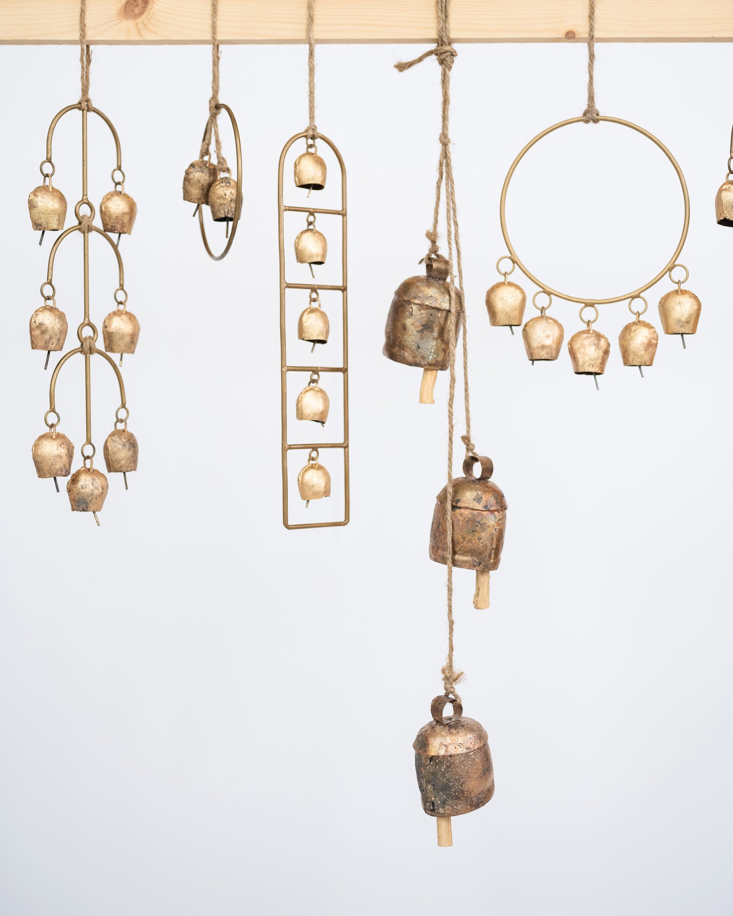 Small Hoop Wind Chime With Copper Bells