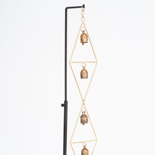 Diamond Wind Chime With Copper Bells