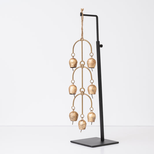Trio Cascade Wind Chime With Copper Bells