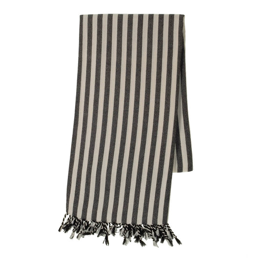Black Stripe Turkish Towel