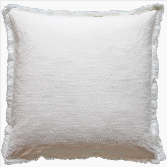 Ivory Fringe Pillow 20X20