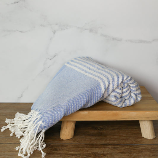Blue Bamboo Peshtemal Towel